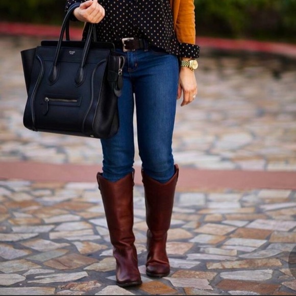 Frye Melissa Button Back Zip Cognac Leather Boots - Picture 10 of 10